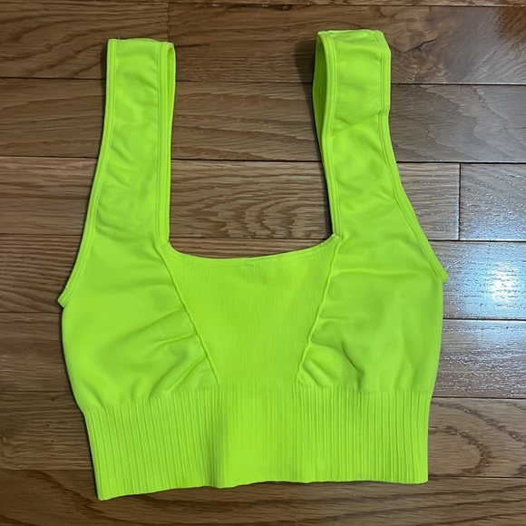Free People Good Karma Square Neck Bra Margarita XS/S $48 - Picture 4 of 10